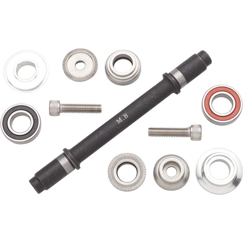 Ultra New Ultra New Hub Axle Kit - 130mm, Rear, Black
