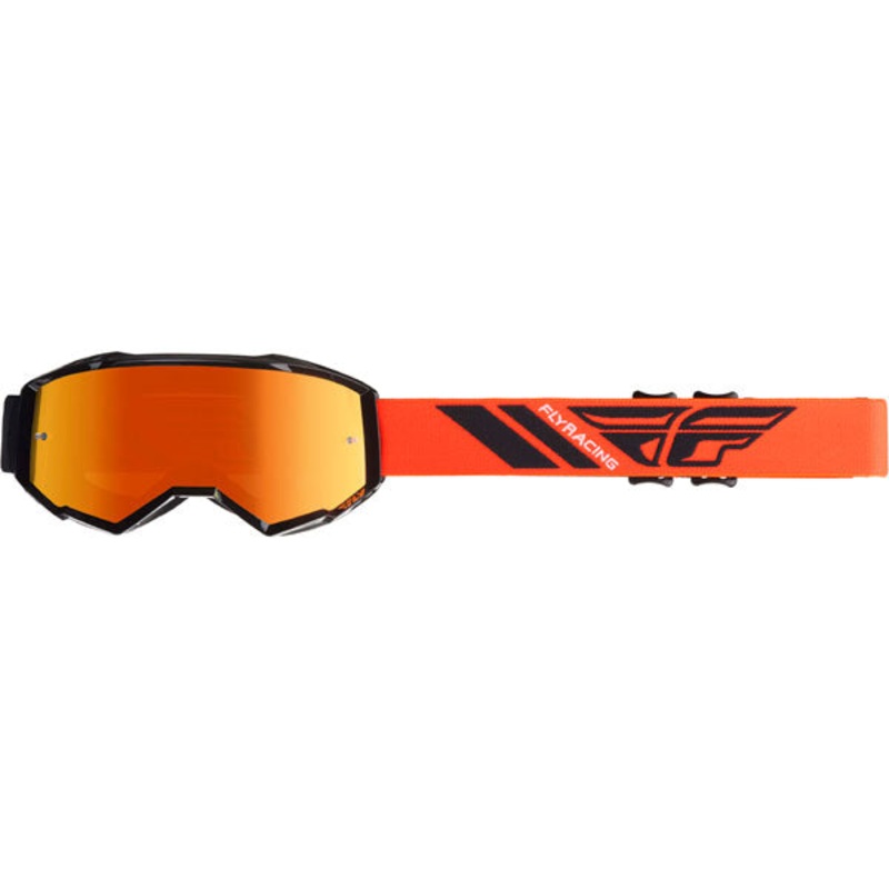 Fly Racing 2019 Zone Goggles-Black/Orange/Orange Mirror