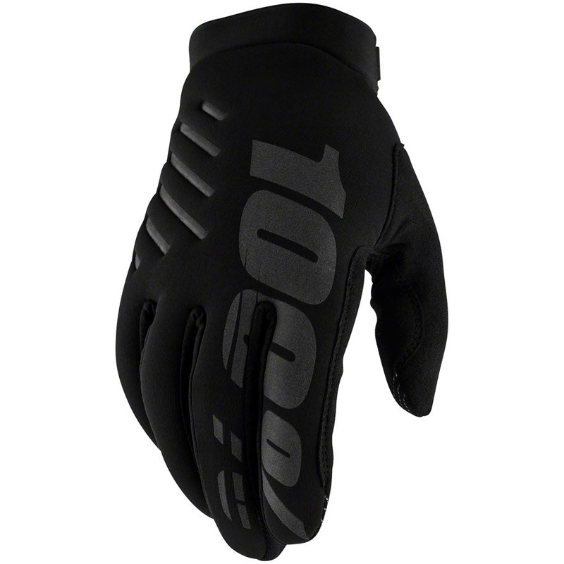 100% Brisker Youth Gloves - Black X-Large