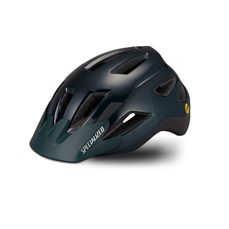 Specialized shuffle child led sb mips helmet gloss forest green/oasis child (47y)
