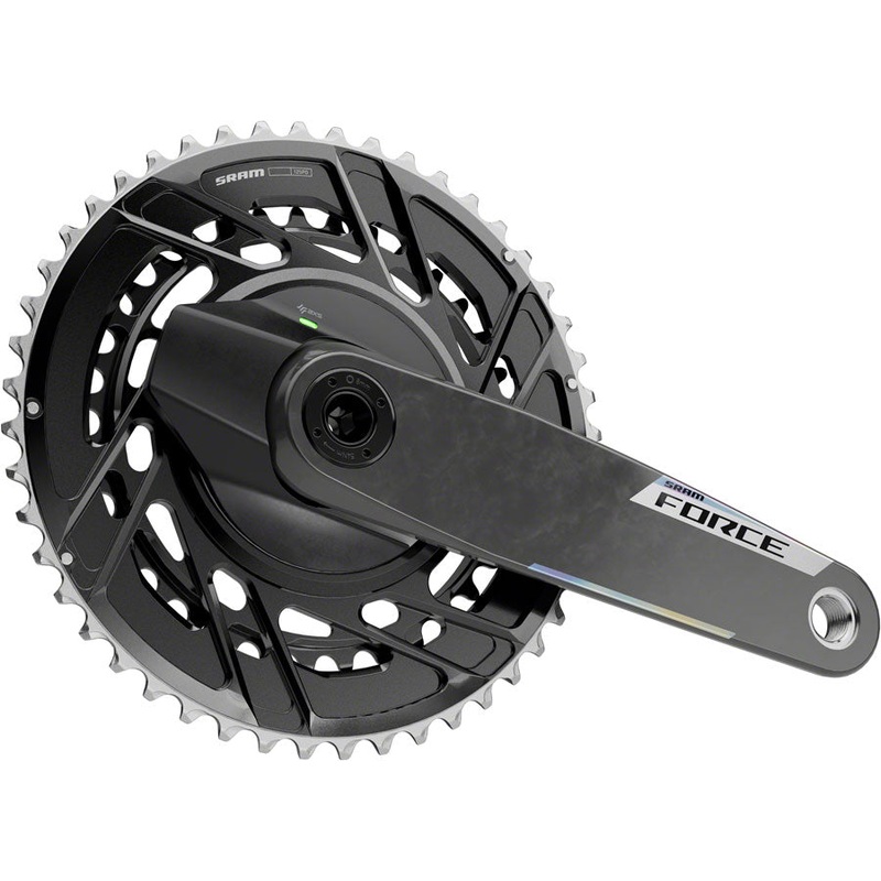 SRAM Force AXS Power Meter Crankset - 172.5mm, 12-Speed, 50/37t Thread Mount, 8-Bolt PM Spider, DUB Spindle, Carbon, E1