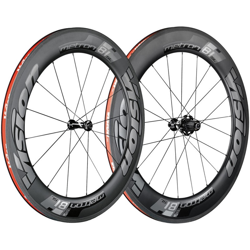 Vision Metron 81 TL Wheelset Tubeless 700c 16/21H Spoke Count Rim Brake Quick Release  BLK