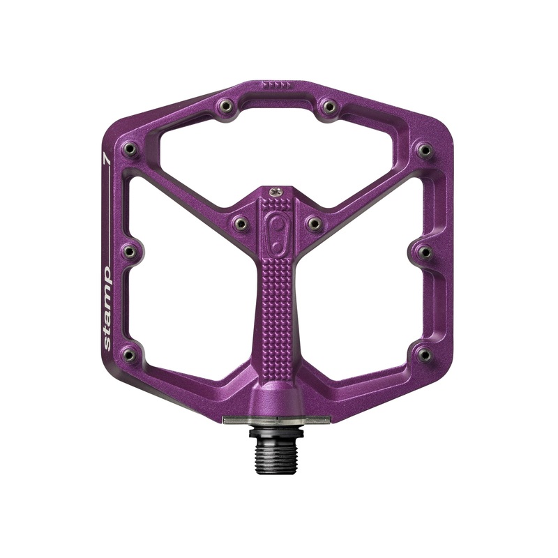 Crankbrothers Stamp 7 Aluminum Platform Pedals - Purple, Large