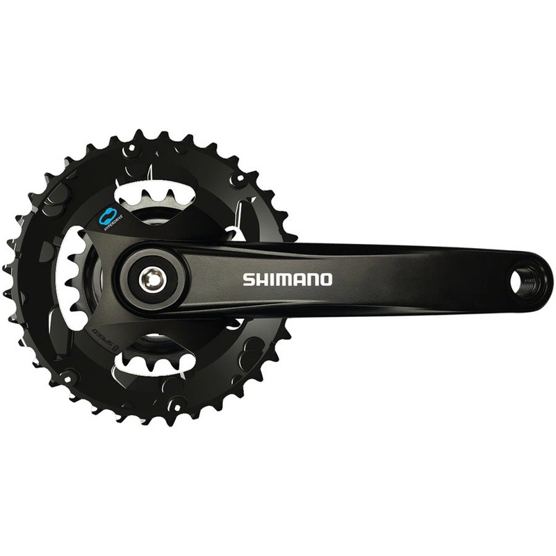 FC-M315-B2 Crankset - 175mm 7/8-Speed Riveted JIS Square Taper Spindle Interface 51.8mm Chainline BLK