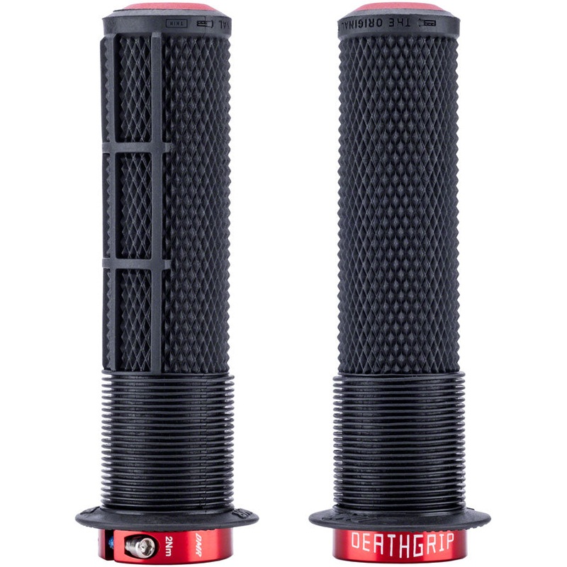 DMR DeathGrip 2 Race Edition Grips - Thin, Lock-On, Black, Flanged