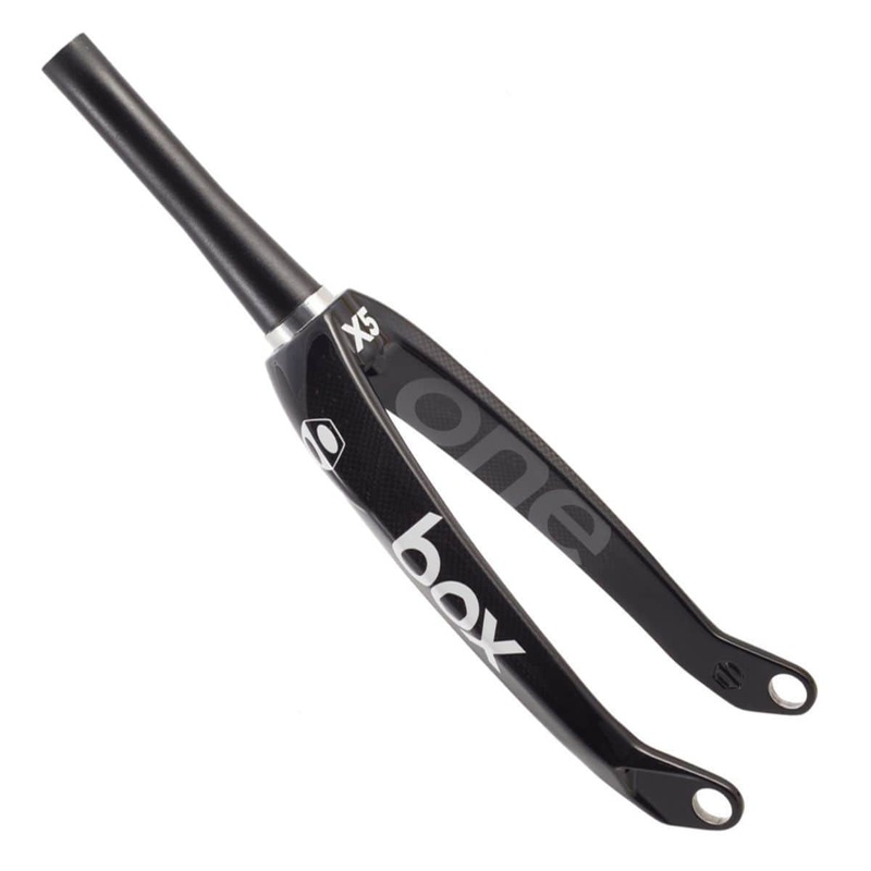 Box One X5 Pro Carbon Fibre Tapered Forks 24 Inch 20mm Matte Black