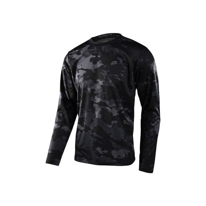 TLD 23 Flowline LS Jersey / Covert Black Black S