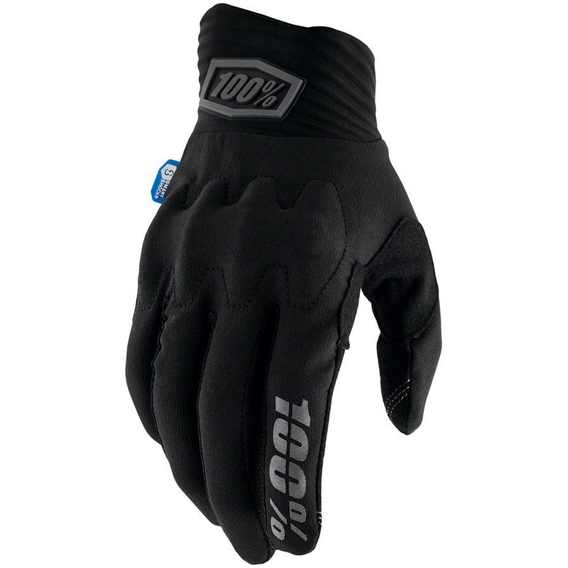 100% Cognito Smart Shock Gloves - Black, Full Finger, Small