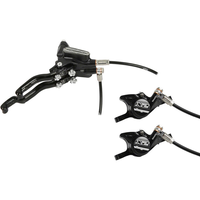 Tech 3 X2 Duo Disc Brake Lever - Right Hand Front Rear Hydraulic Post Mount BLK