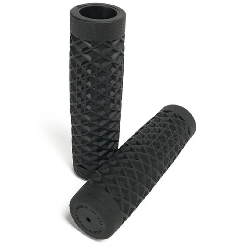 Cult Vans Waffle Motorcycle Grips 7/8" - Black