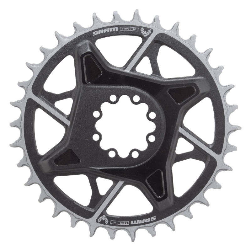 X0 Eagle T-Type Direct Mount Chainring - 34t 12-Speed 8-Bolt Direct Mount 3mm Offset Aluminum BLK D1