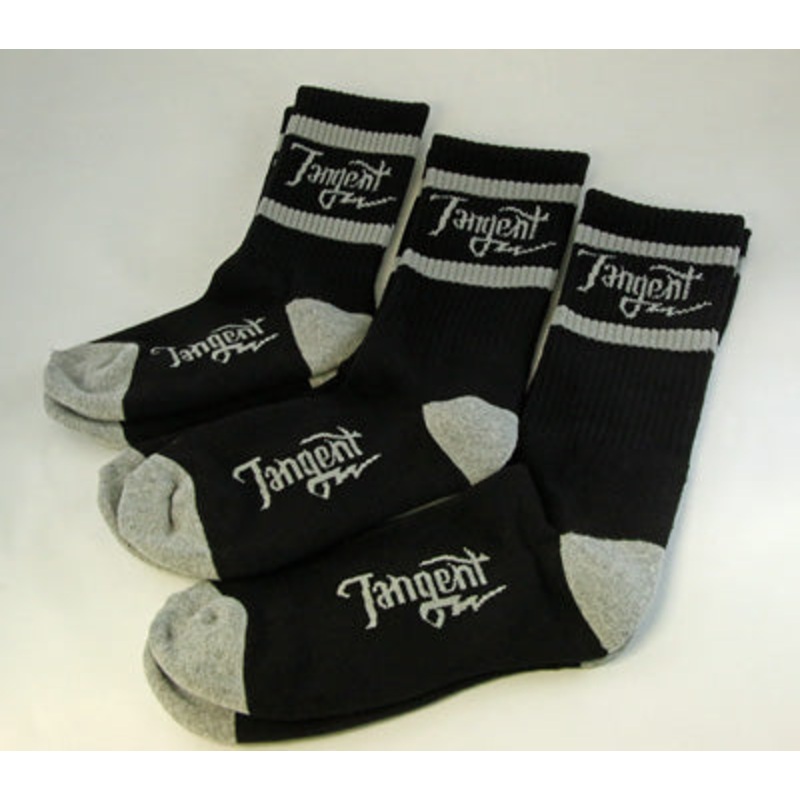 Tangent Tubular Socks-Black/Grey Small (1-4)