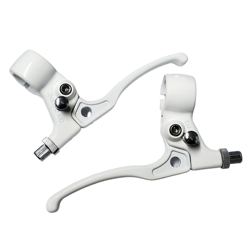 Dia Compe Tech-5 Locking BMX Canti/U-/Sidepull Brake Lever - Pair - White