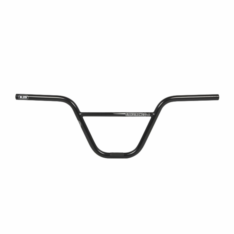 Stay Strong v1 Race Chromoly BMX Race Bars-8.25" Black