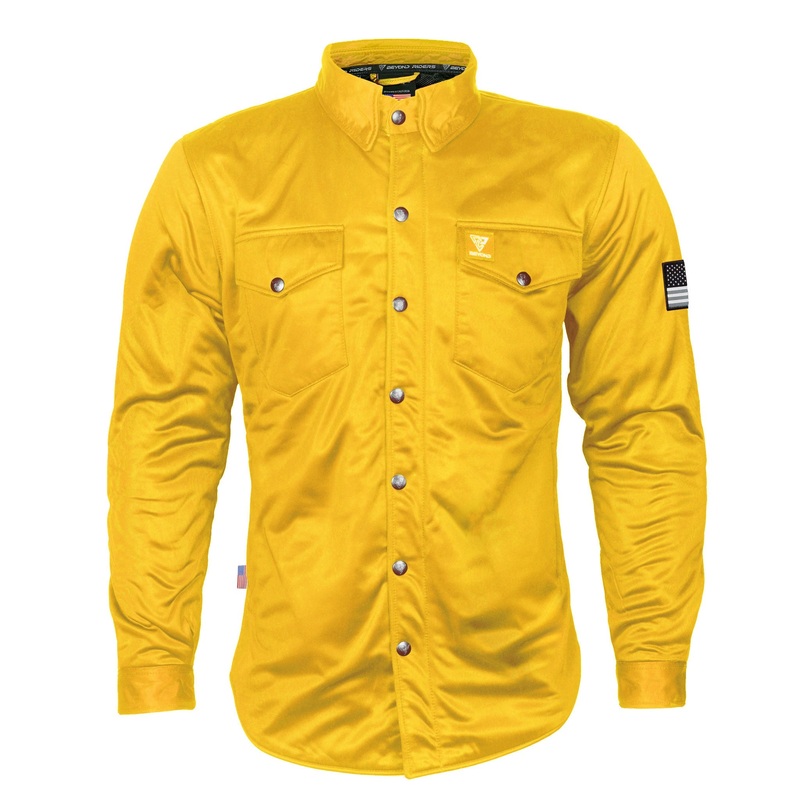 Ultra Protective Shirt - Yellow Solid with Pads Yellow Solid XXS