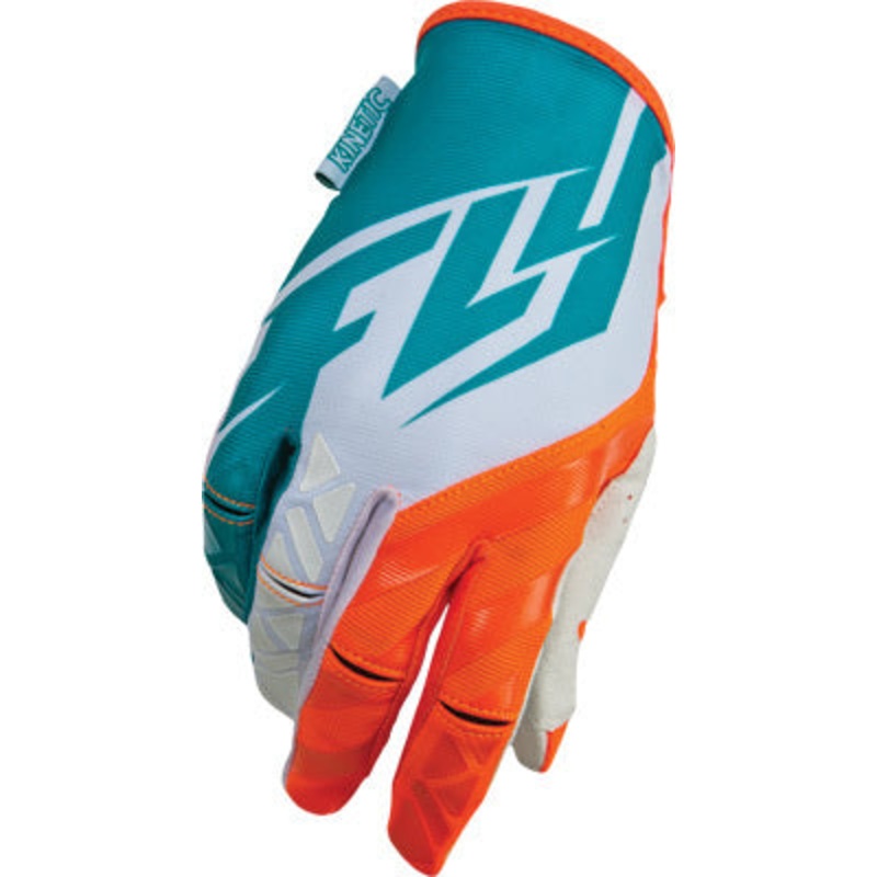 Fly Racing 2015 Kinetic Gloves-Teal/Orange Youth X-Small (3)
