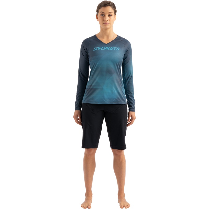 Andorra Air Long Sleeve Jersey Slate / White Mountains Refraction XS