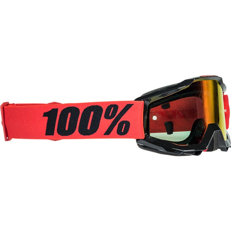 100% Accuri Youth Goggles-Inferno-Mirrored Red Lens