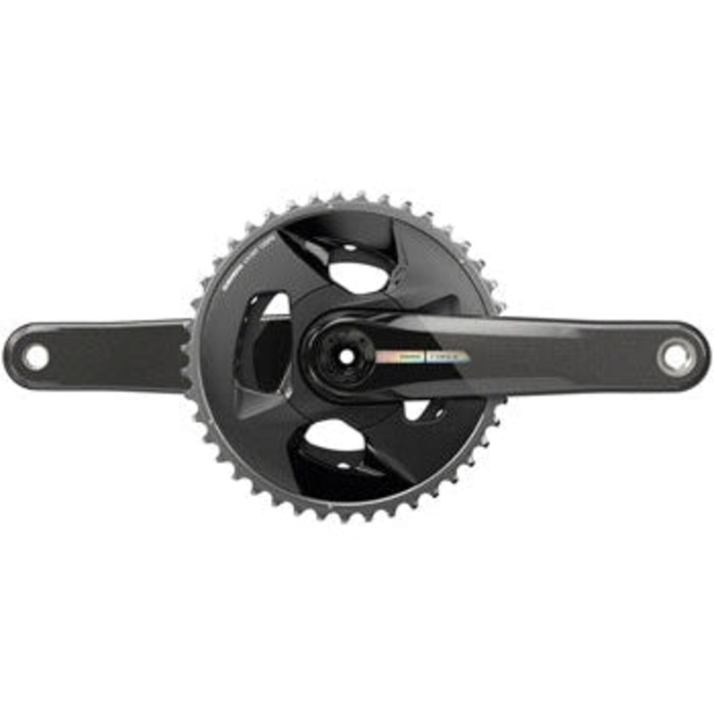 Force Wide Bicycle Crankset - 170mm, 2x 12-Speed, 43/30t, 94 BCD, DUB Spindle Interface, Iridescent Gray, D2