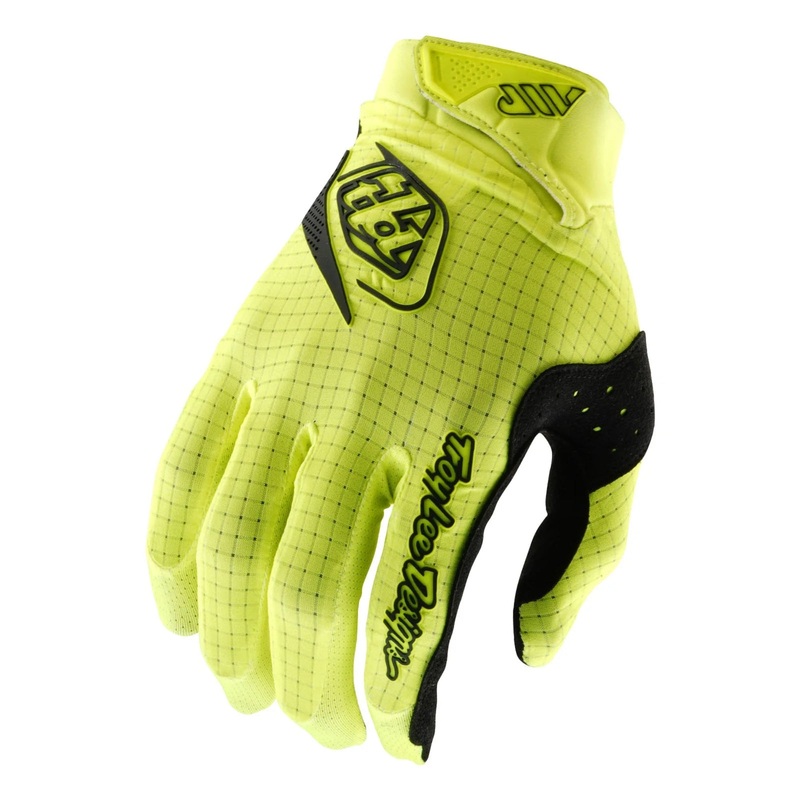 Troy Lee Designs Air BMX Race Gloves-Mono Flo Yellow Youth X-Small
