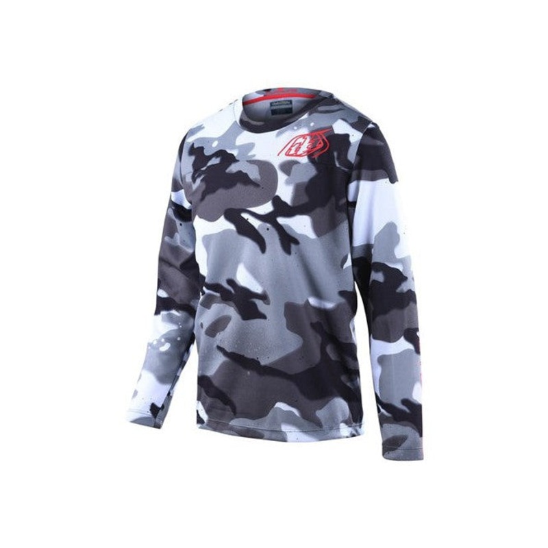 TLD 23 Flowline Youth Jersey / Spray Camo White black/grey/white Youth XS