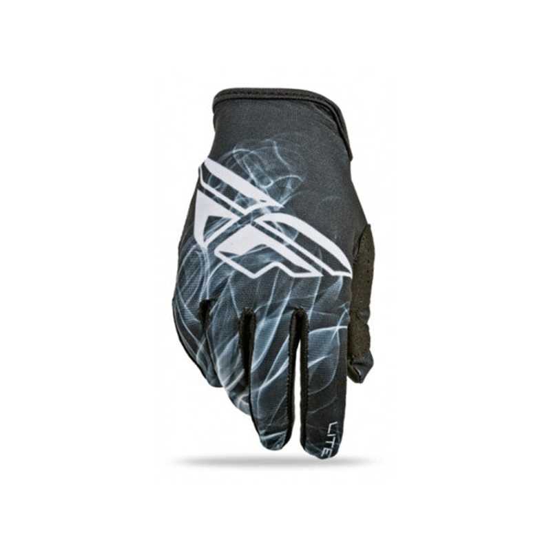 Fly Racing 2015 Lite Gloves-Black/White Youth X-Small (3)