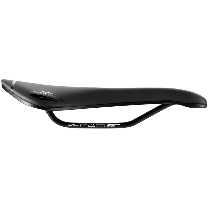 Aspide Short Open-Fit Saddle Aspide Short Open-Fit Saddle - Steel, Black, Men's, Narrow