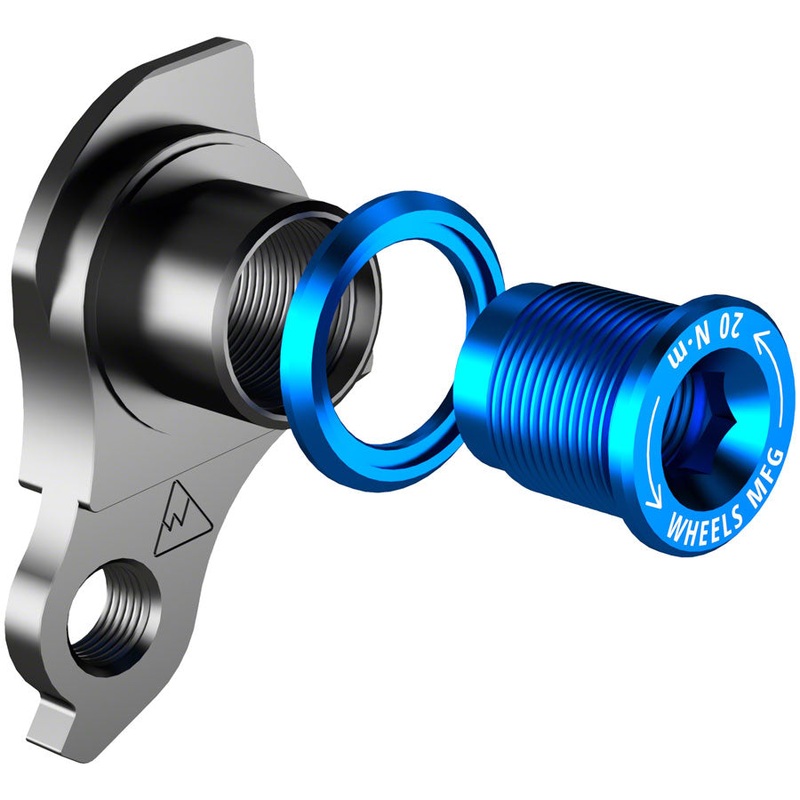 Wheels Manufacturing Universal Derailleur Hanger - 404-5, For Frames designed to accept SRAM UDH, Black/Teal