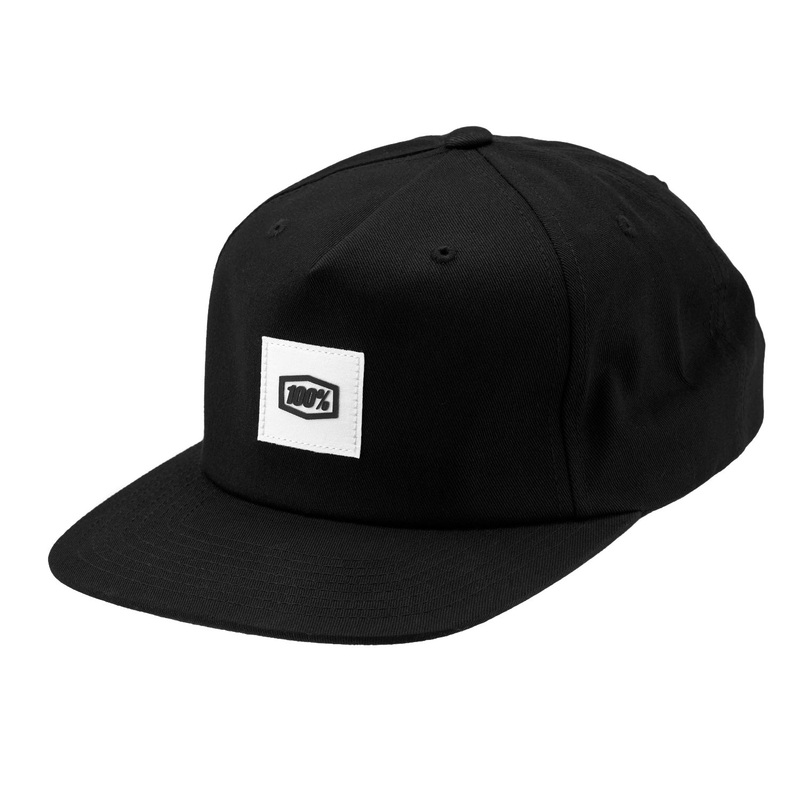 100% Lincoln Snapback Hat-Black Adult