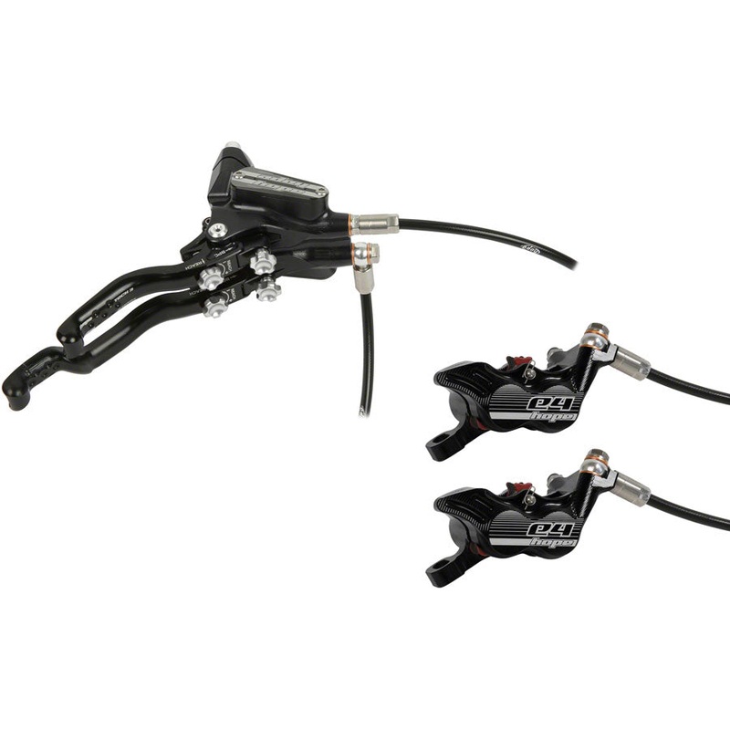 Tech 3 E4 Duo Disc Brake Lever - Right Hand Front Rear Hydraulic Post Mount BLK