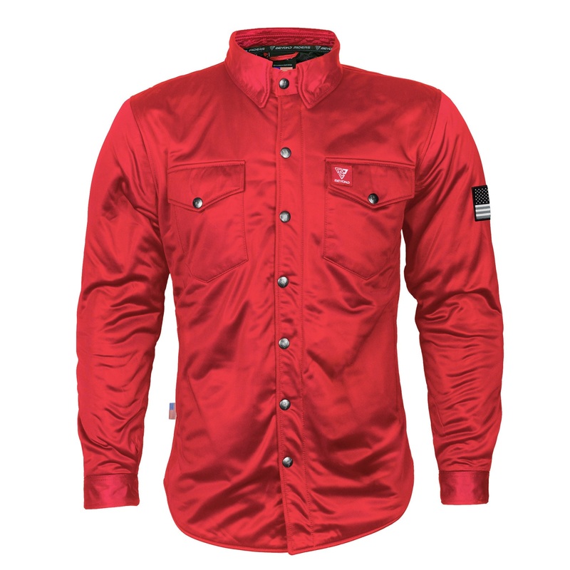 Ultra Protective Shirt - Red Solid with Pads Red Solid XXS