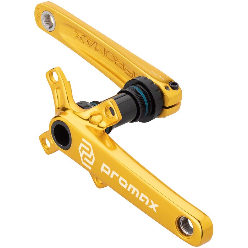 CF-2 Crankset - 165mm 24mm Spindle 2-Piece 68mm English BB Included Gold