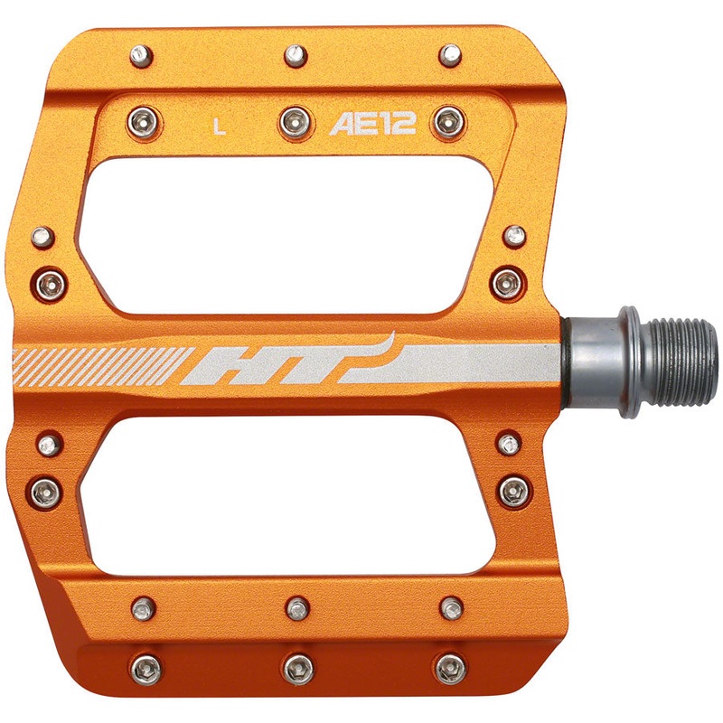 HT Components AE12 Pedals - Platform Aluminum 9/16" Orange