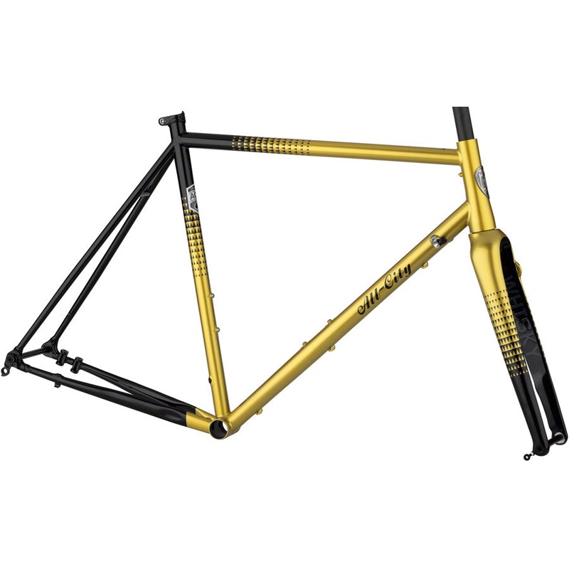 All-City Zig Zag Frameset - 700c, Steel, Golden Leopard, 49cm