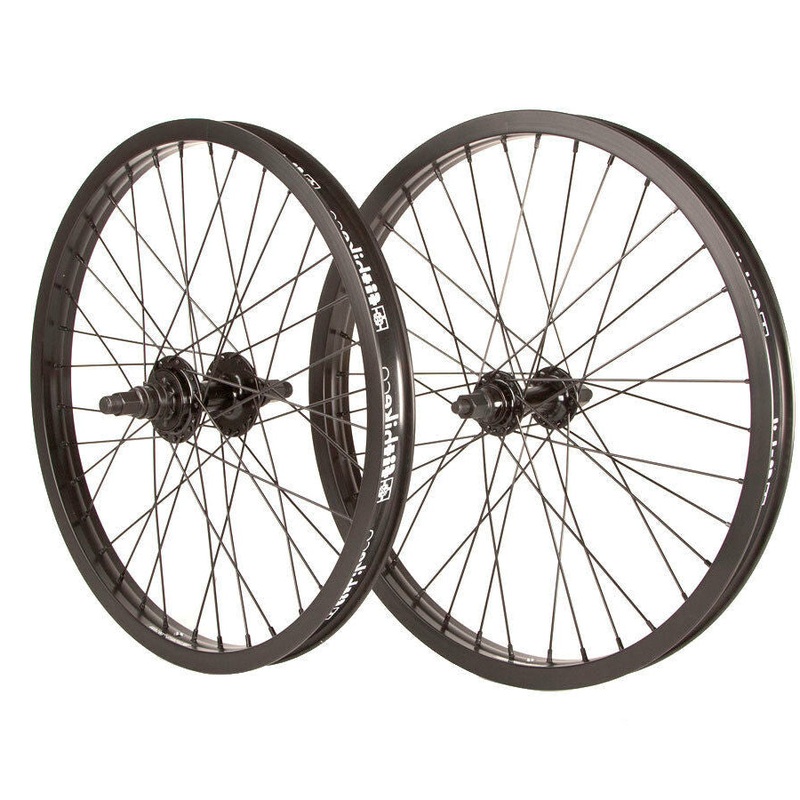 20" Fit OEM BMX Wheelset - 9t RHD Cassette - Sealed - Black