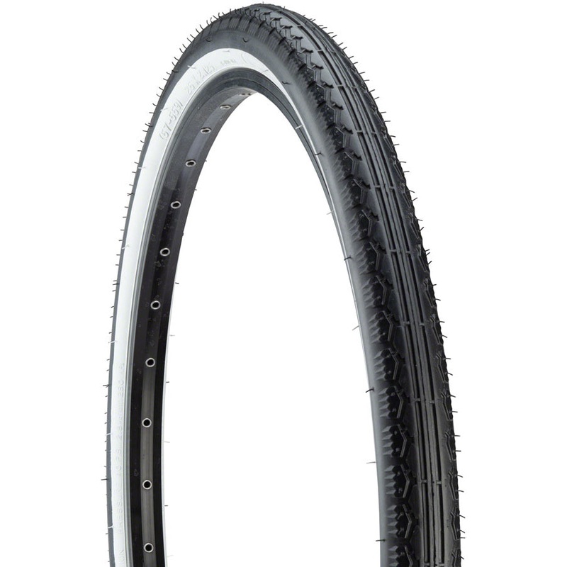 26x2.125 Kenda K130 Cruiser Tread Tire - Black w/ Whitewall