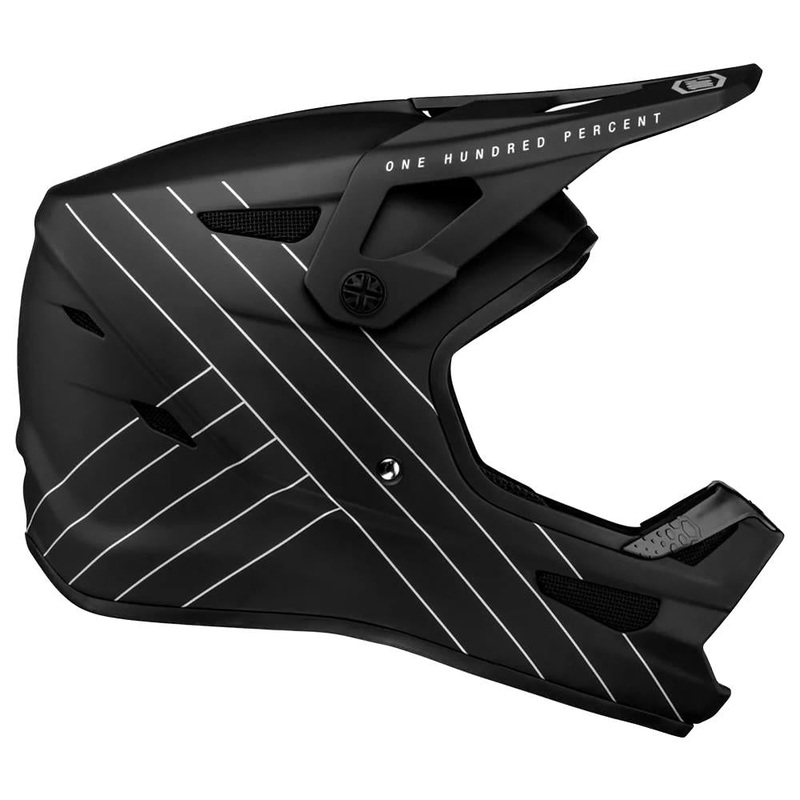 100% Status Race Helmet - Essential Black Large