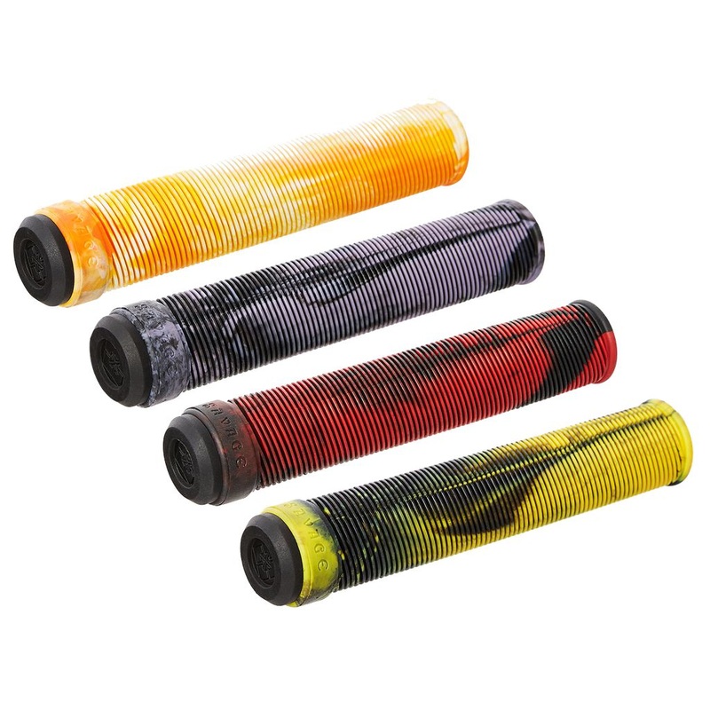 Fit Bike Co Savage V2 Flangeless Grips Orange/White