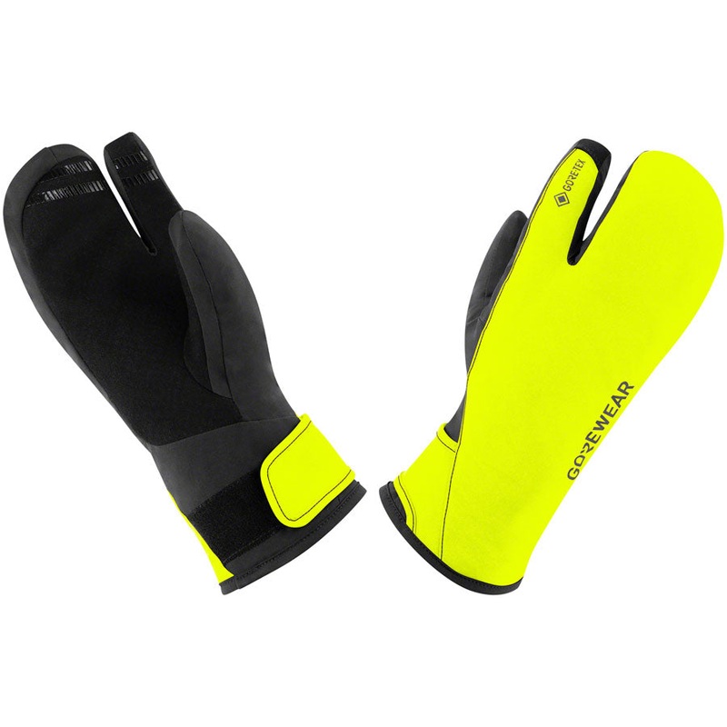 Gorewear Gore-Tex Insulated Trigger Gloves - BLK/Neon YLW Mens 2X-Large