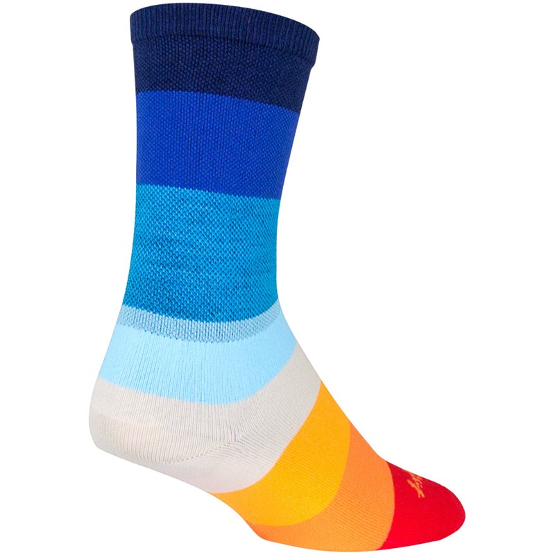 SockGuy Crew 70's Socks - 6" Blue Large/X-Large