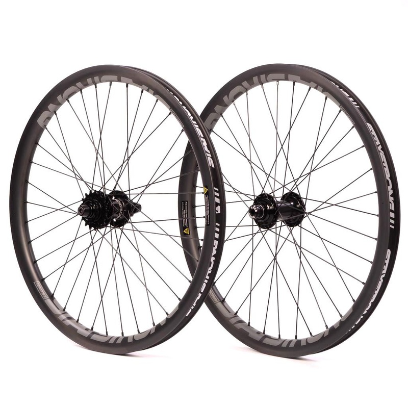 Stay Strong Carbon Reactiv 2 24" Cruiser Disc Race Wheelset - Carbon/ 24x1.75" Pink