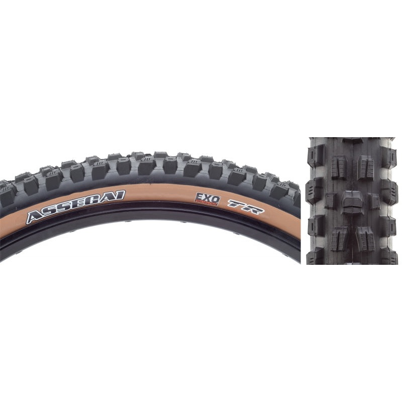 Assegai Tire - 27.5 x 2.5 Tubeless Folding Black/Tan EXO 27.5 x 2.5"