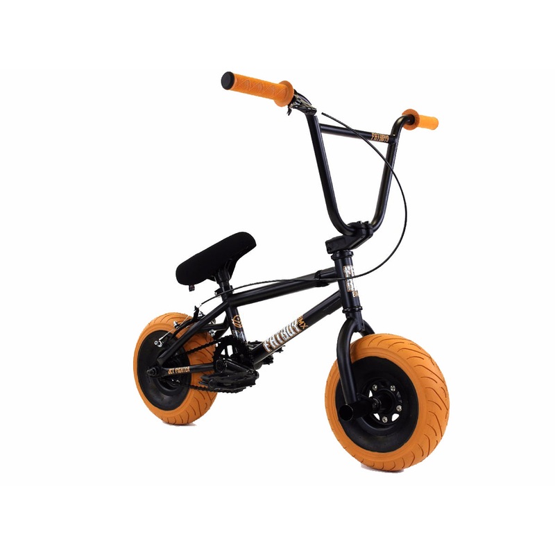 Fat Boy Jet Fighter Pro Mini Bike - Black/Gum