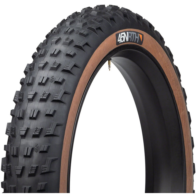 45NRTH Vanhelga Tire - 26 x 4.2 Tubeless Folding Tan 60 TPI