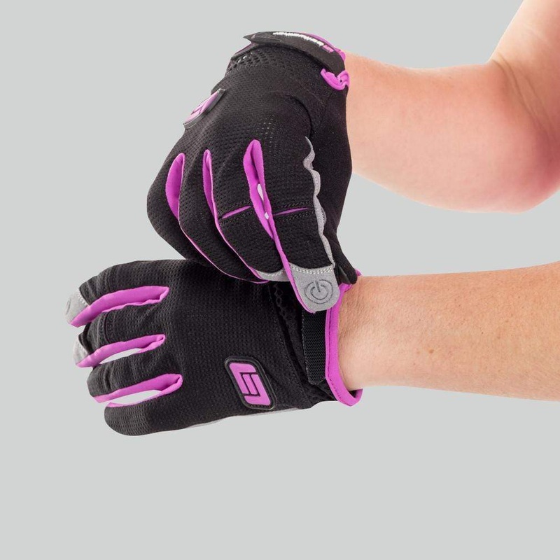 Women's Direct Dial Bike Gloves - Pink Black / Pink Small
