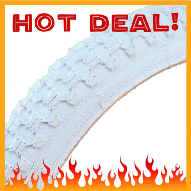 16x1.75 Evo Splash Comp 3 III tread  BMX Tire - White - By Vee Rubber