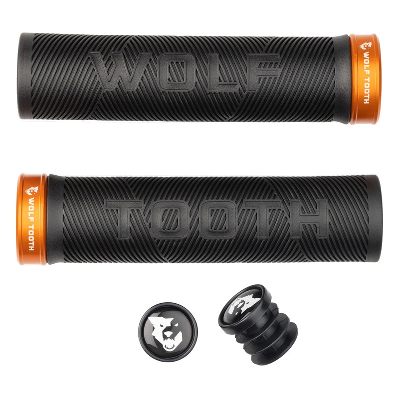Components Echo Lock-On Grip Set Black/Orange