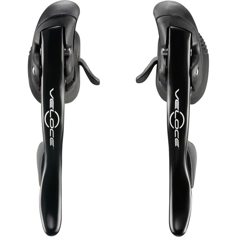 Veloce Ergopower Shifter Set, 10-Speed, Black