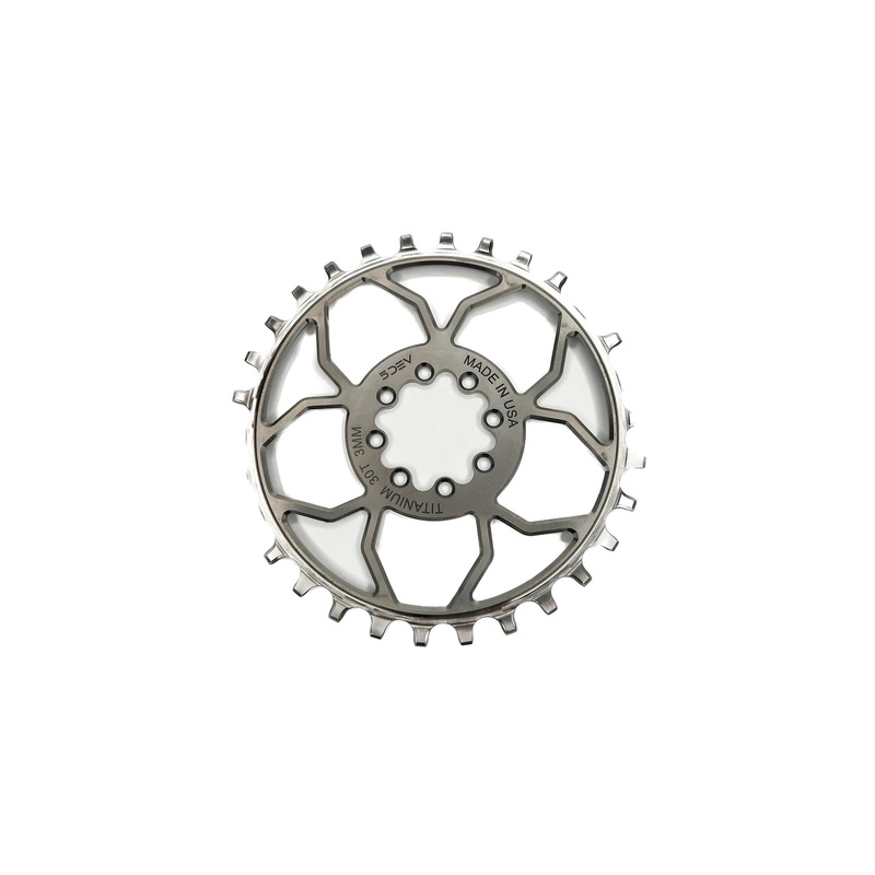 5DEV Titanium T-Type Chainring / 8-Bolt Raw 32 Tooth