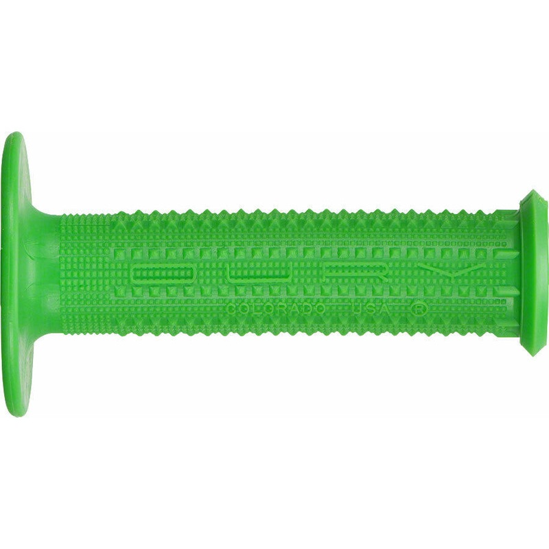 Oury Pyramid BMX grips - Flanged - Green - USA Made